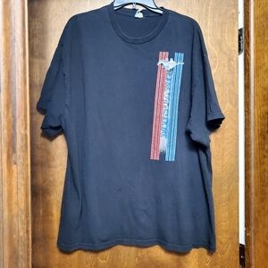 Vintage Mustang burnout shirt is featuring Ford Mustang Pony Tribar Logo Delta